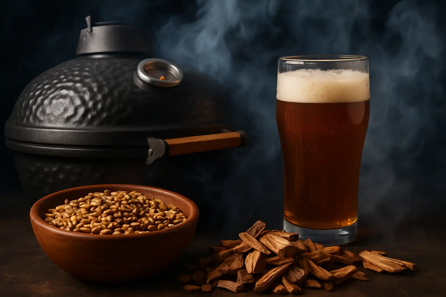 Brouwen met rook: zo gebruik je je kamado om mout en adjuncts te roken voor unieke ambachtelijke bieren