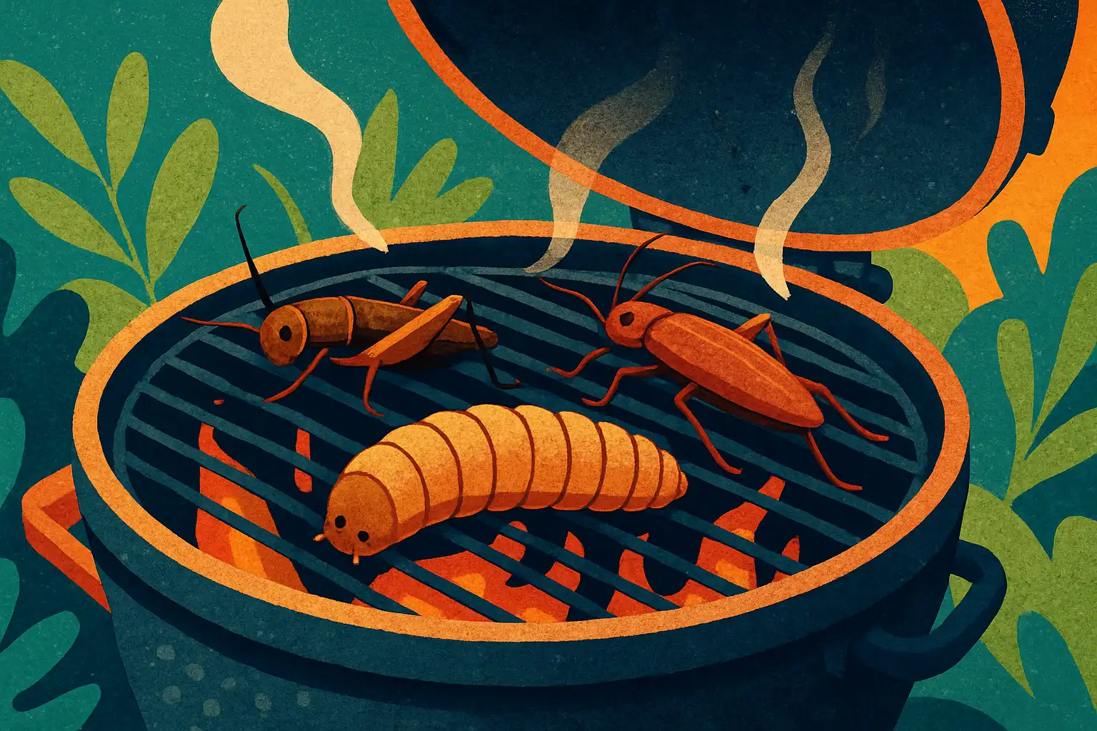 Insecten op de kamado: durf jij duurzame eiwitten te grillen?