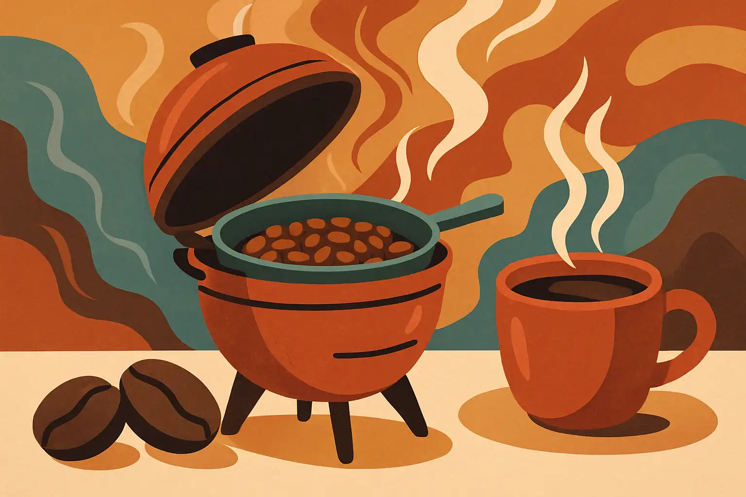 Koffie branden op de kamado: zo maak je thuis je perfecte roast