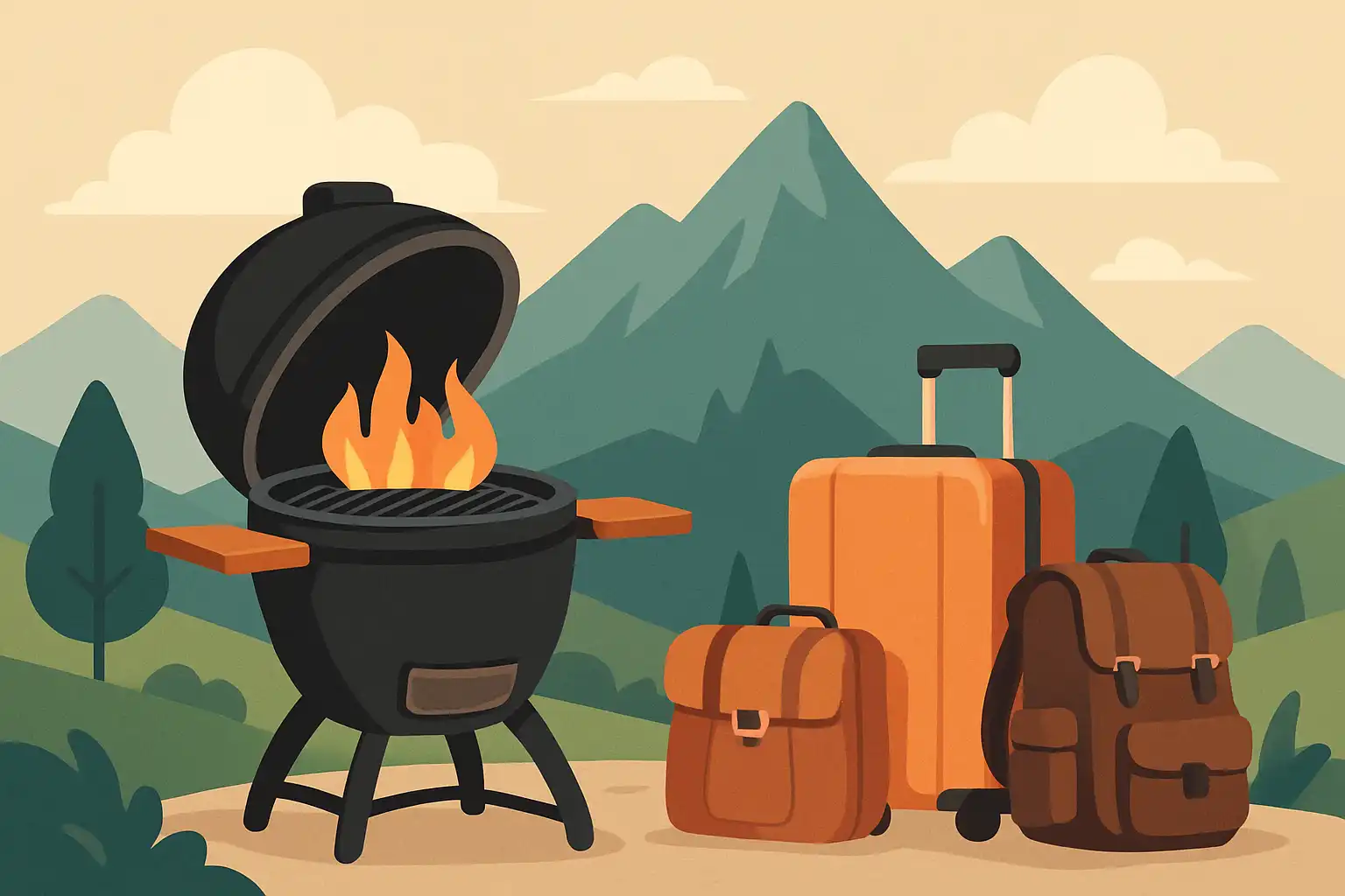 Koken op hoogte: zo pas je je kamado aan voor bergen en reizen