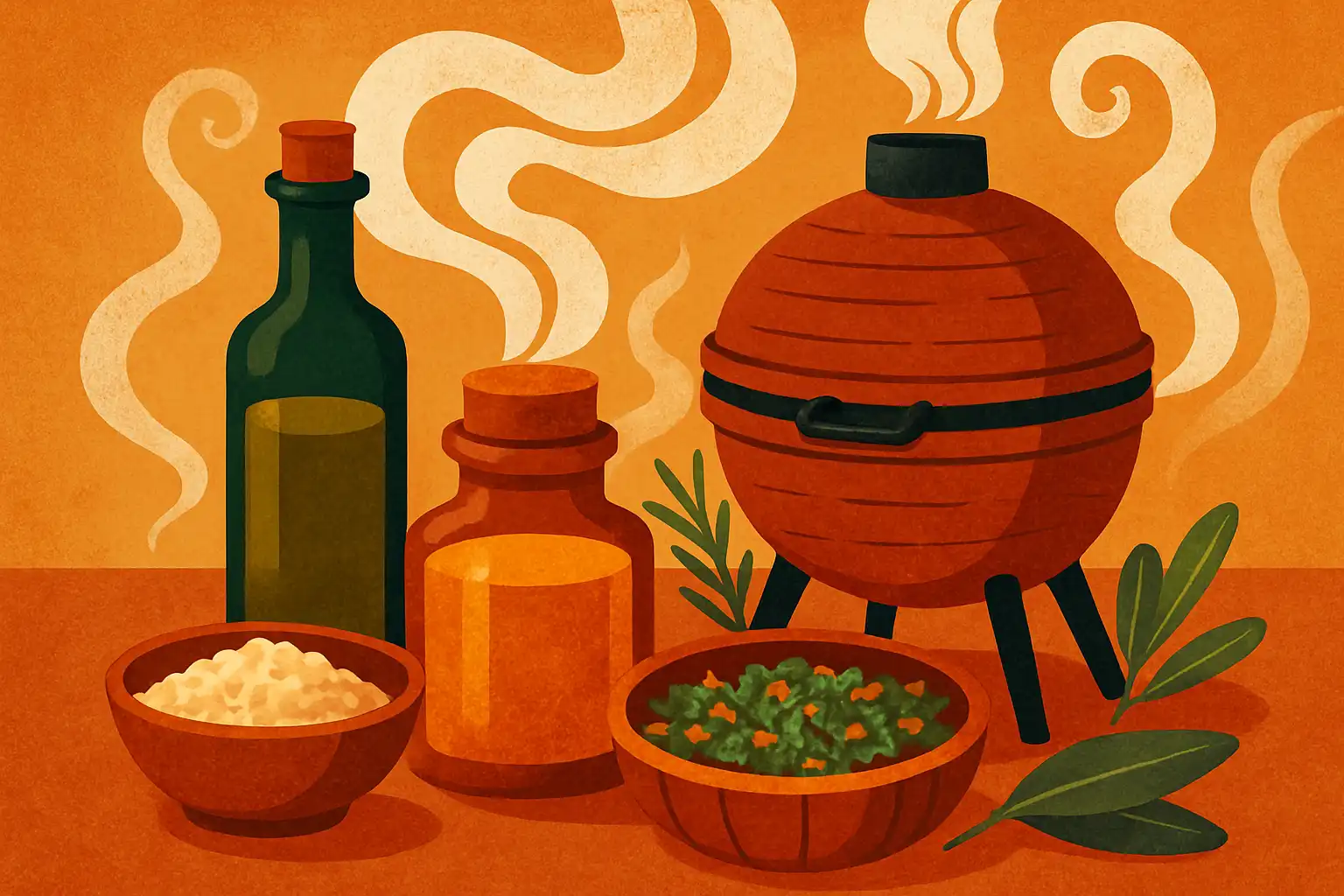 Maak thuis gerookte oliën, zout en kruidenmixen op de kamado