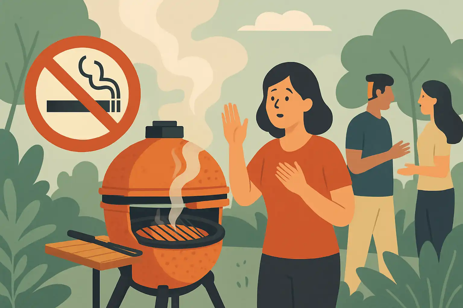 Rookvrij feestje: zo houd je je kamado-sessie veilig voor gasten met astma en allergieën