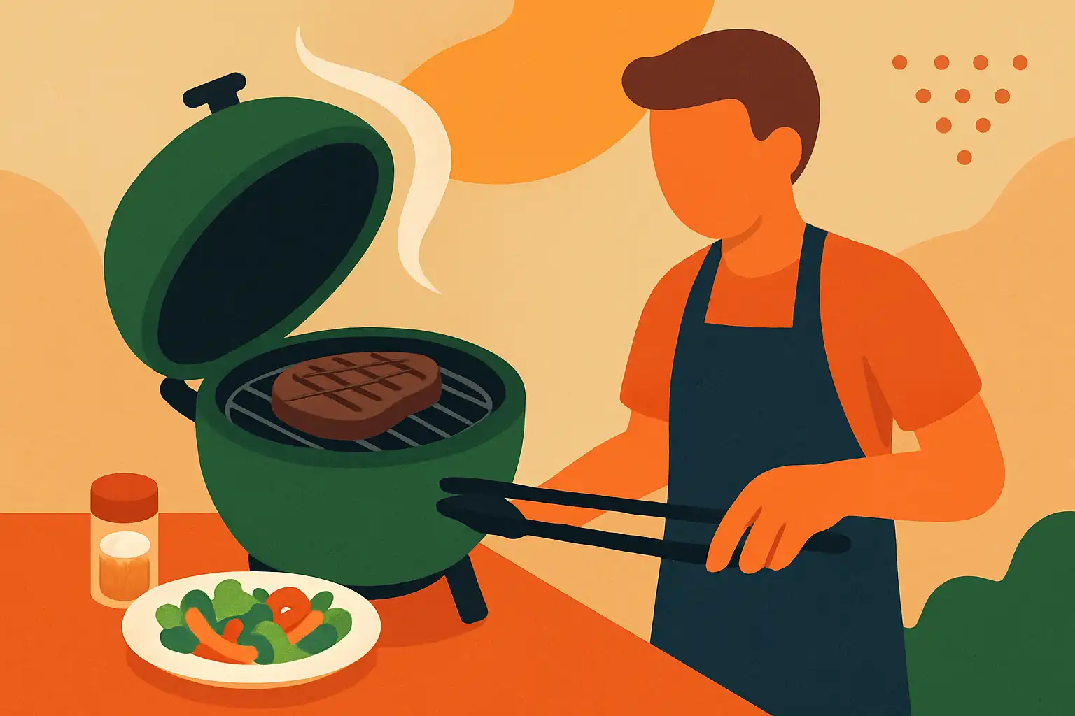 Solo op de kamado: slimme tips en snelle recepten voor één persoon
