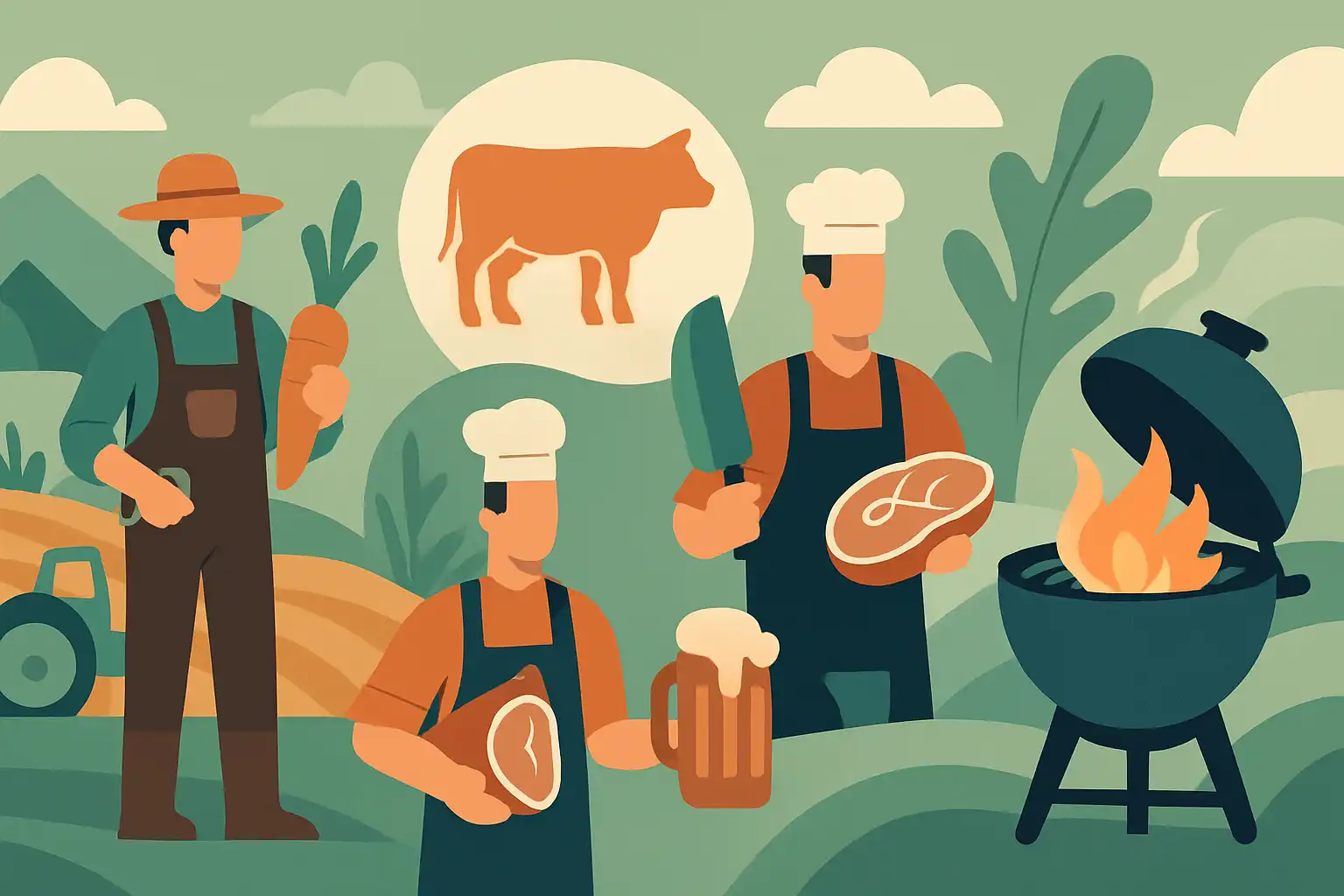 Van boer tot vuur: zo organiseer je een lokaal kamado-menu met boeren, slagers en brouwers