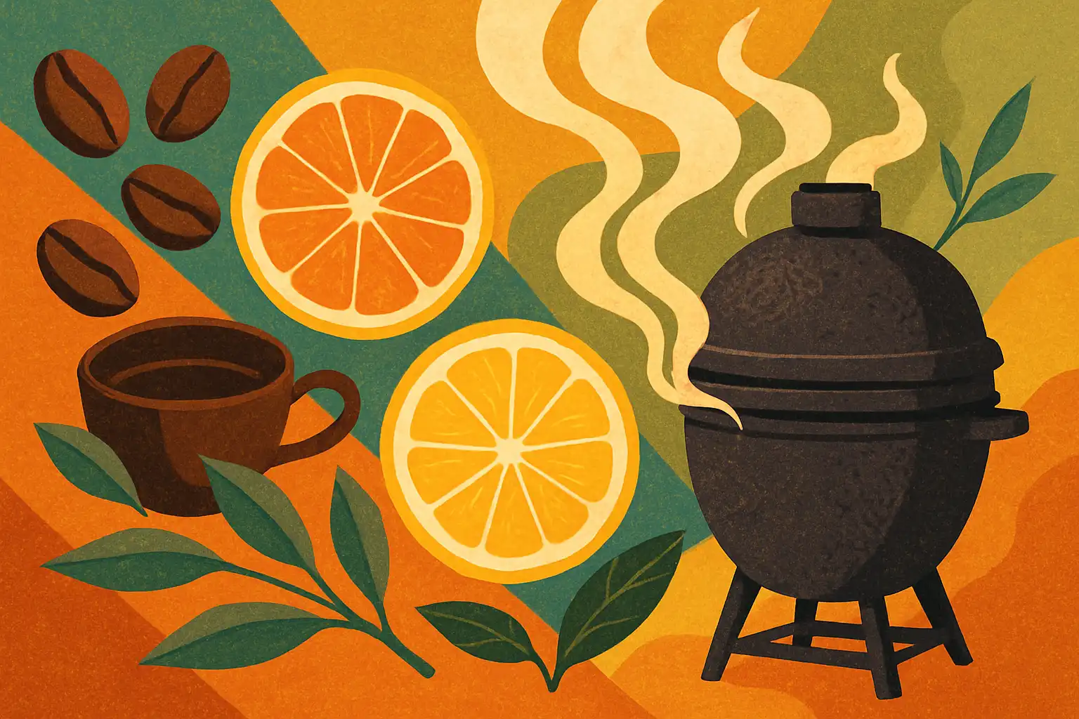 Verborgen aroma's: zo gebruik je koffie, citrus en thee voor verrassende rooksmaken op je kamado