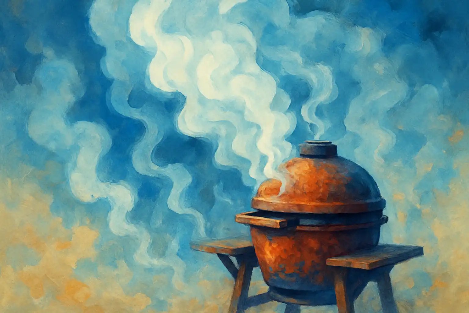 Wat die kleur rook op je kamado echt betekent (en hoe je het oplost)