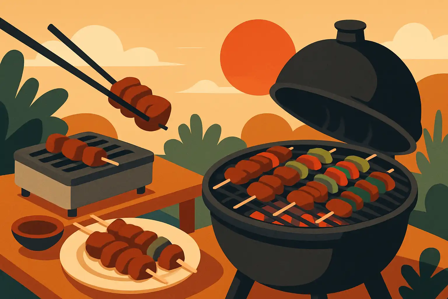 Yakiniku op de kamado: zo breng je de Japanse tafelgrilltraditie naar je eigen tuin