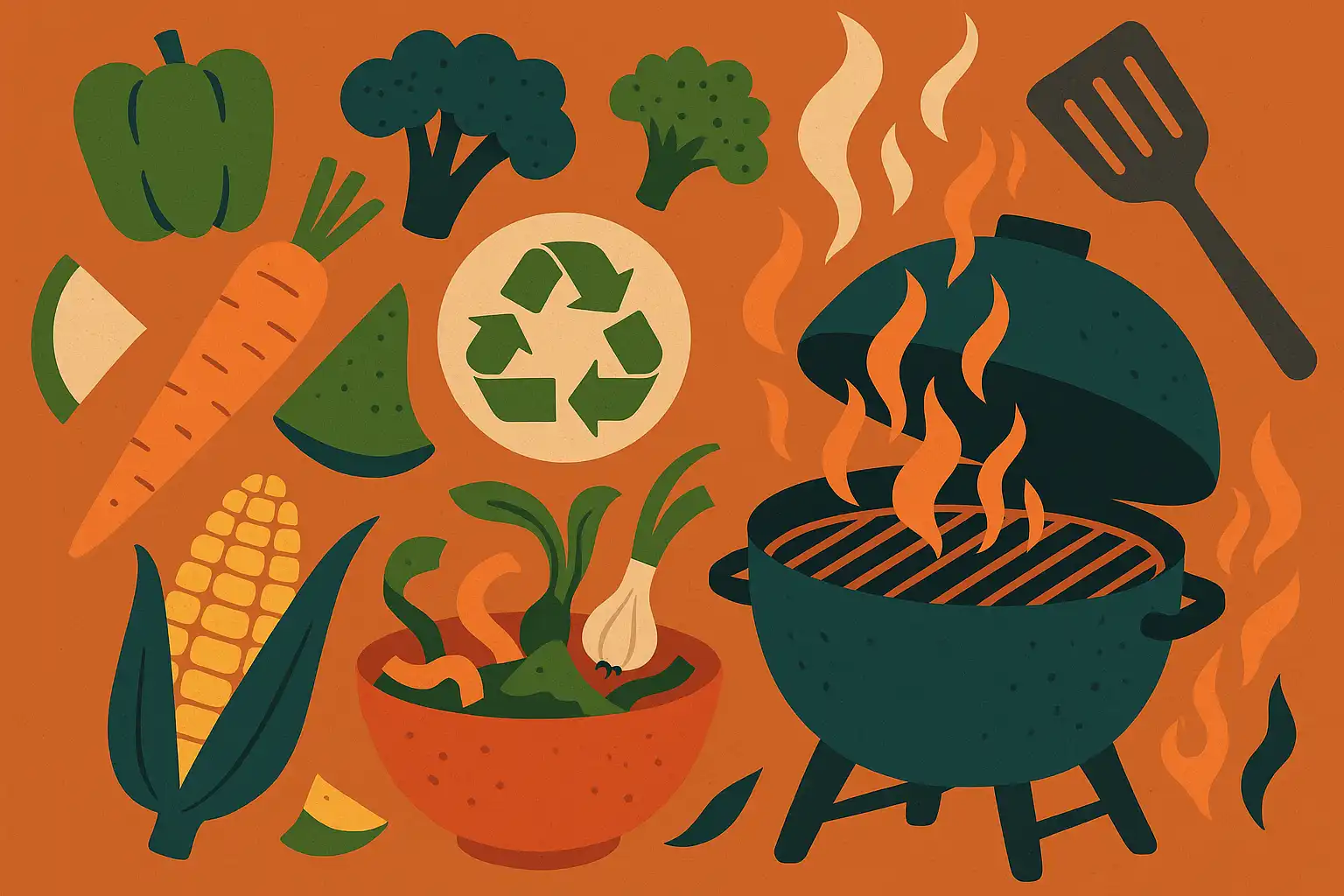 Zero-waste grilling: zo tover je keukenscraps om tot next-level kamado delicacies