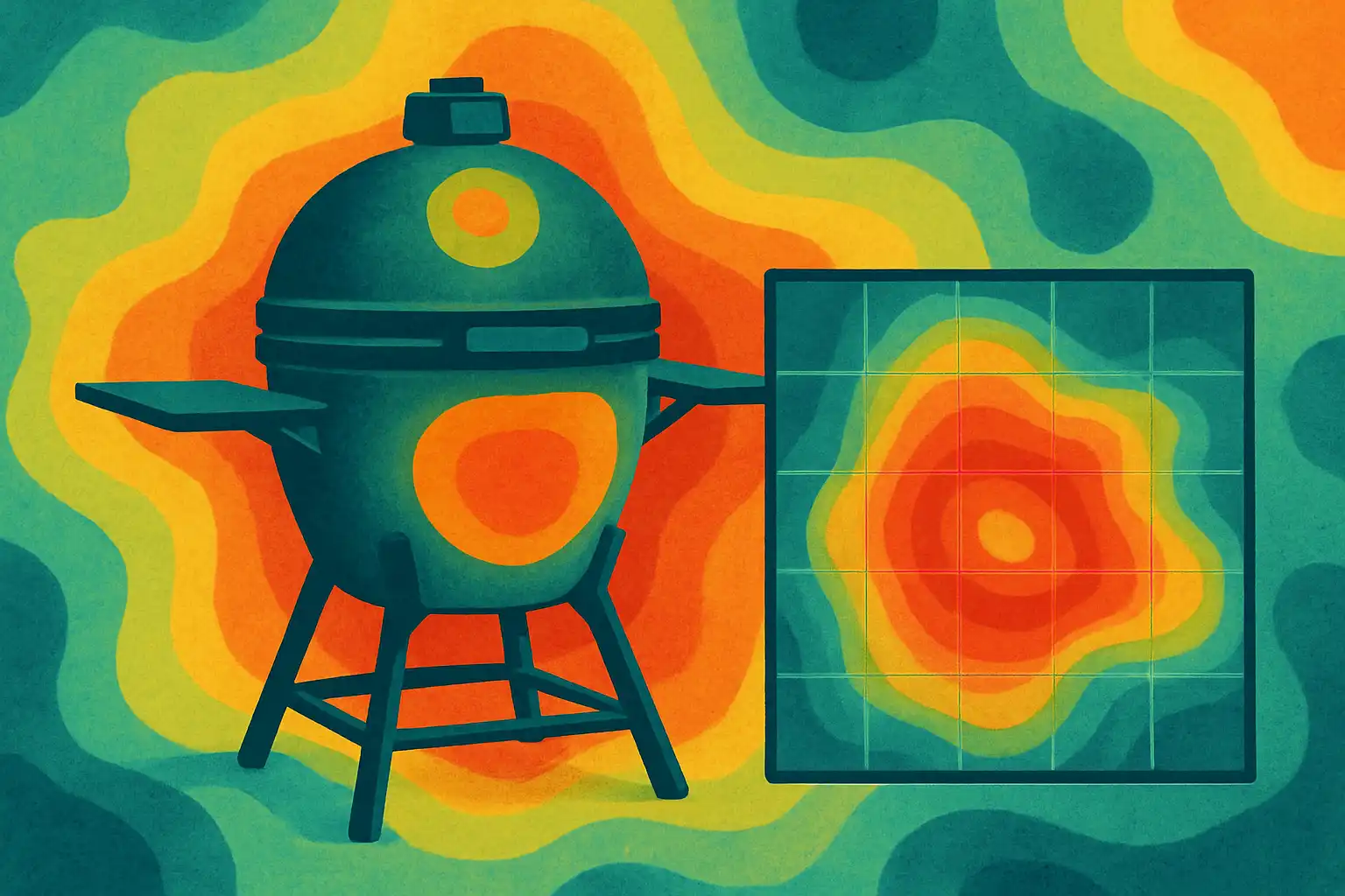 Zo maak je een warmtekaart van je kamado en optimaliseer je grillzones