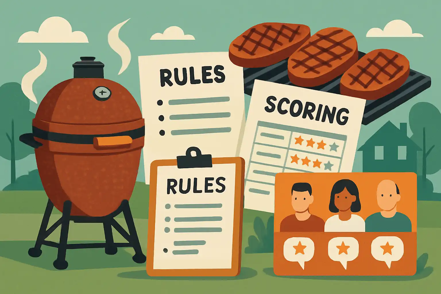 Zo organiseer je een buurtkamado-competitie: regels, scoring en smaakpanelen