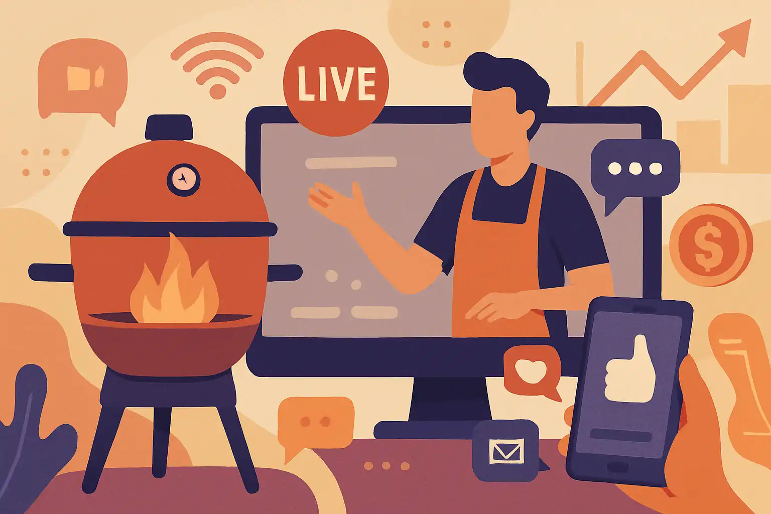 Zo start je een succesvolle kamado livestream: technisch, interactief en winstgevend