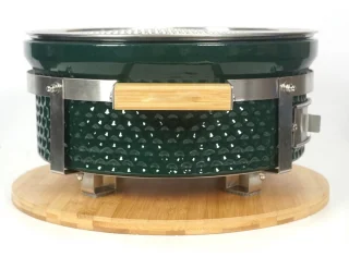 Hibachi Tafel Grill – Ronde Shichirin Tafel BBQ – Japanse Yakitori Grill – Keramisch – Geschikt voor Houtskool – Voor 1 tot 8 personen – ø 30 cm - Donkergroen