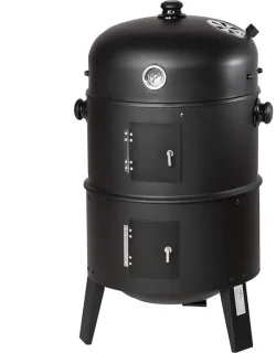 3-in-1 Houtskoolbarbecue Ø41cm Zwart
