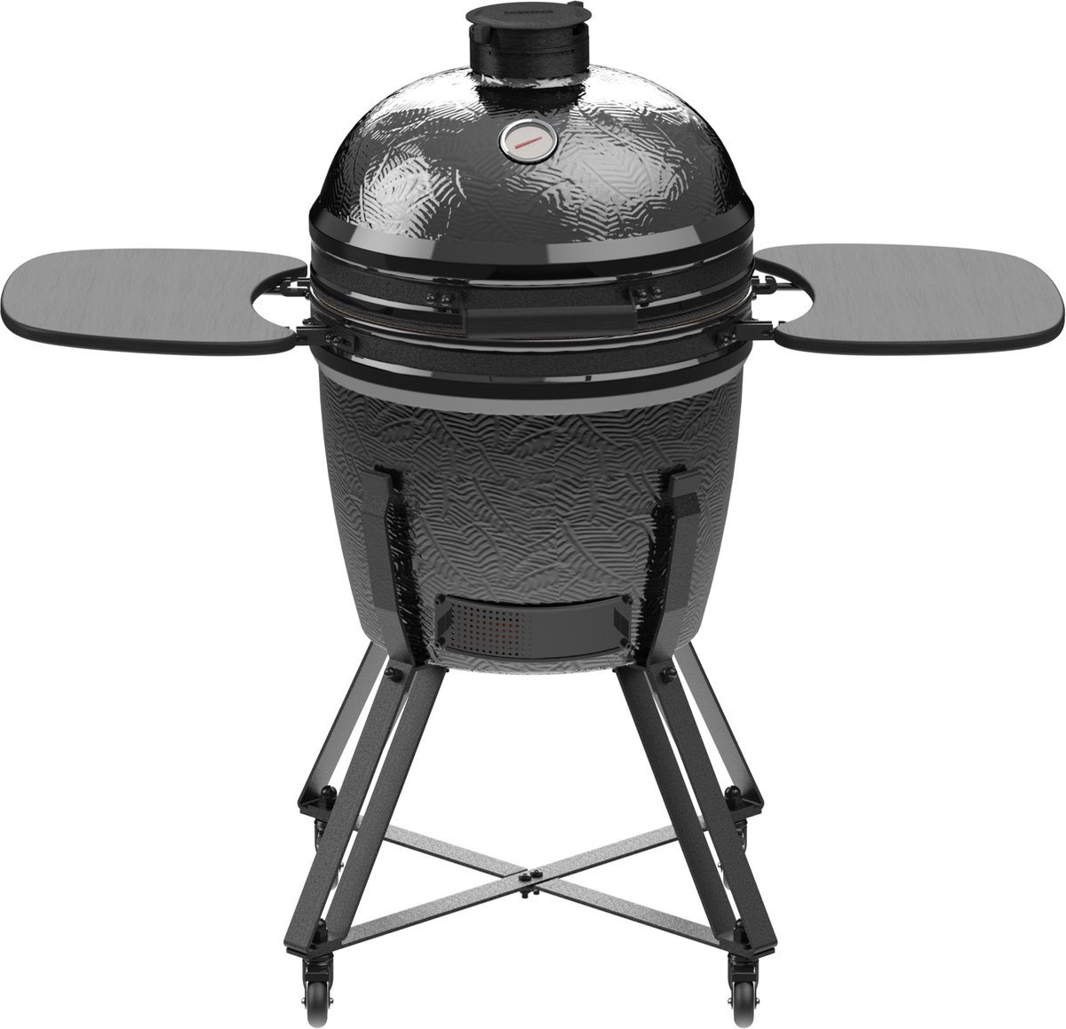 De Barbecook Kamal 53 Kamado BBQ met onderstel en zijtafels in één oogopslag