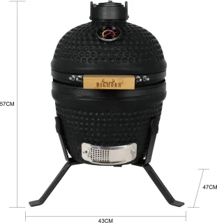 Wat vinden we goed aan de BIGHORN Kamado Houtskoolbarbecue Ø27 cm Zwart