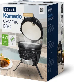 BluMill Kamado BBQ Egg 13 Inch Zwart Ø 27cm