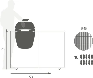 Boretti Ceramica Solo Large Kamado 21 inch