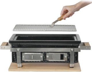 Buitenkado Hibachi Keramische Tafelgrill Houtskool Rechthoekig