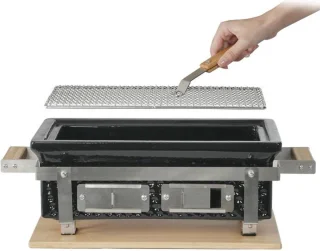 Buitenkado Hibachi Keramische Tafelgrill Houtskool Rechthoekig