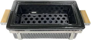 Buitenkado Hibachi Keramische Tafelgrill Houtskool Rechthoekig