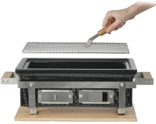 Buitenkado Hibachi Tafelgrill 55x22x16cm Zwart