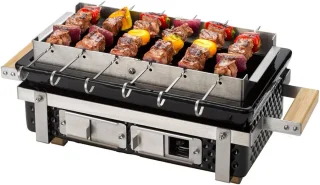 Buitenkado Hibachi Tafelgrill 55x22x16cm Zwart