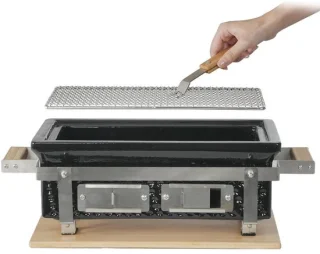 Buitenkado Hibachi Tafelgrill 55x22x16cm Zwart
