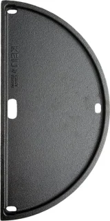 Compact gietijzeren plaat half rond 33 cm geëmailleerd