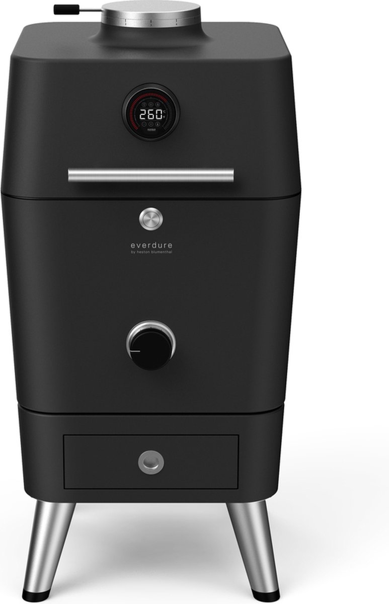 Everdure 4K Houtskoolbarbecue Antraciet by Heston Blumenthal