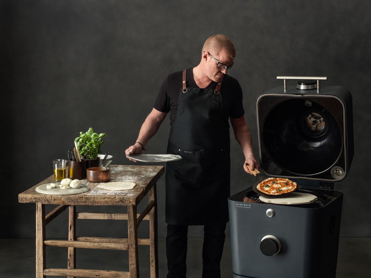 Everdure 4K Houtskoolbarbecue Antraciet by Heston Blumenthal