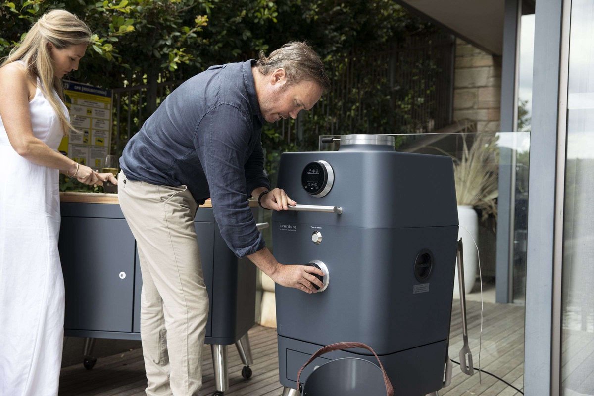 Everdure 4K Houtskoolbarbecue Antraciet by Heston Blumenthal
