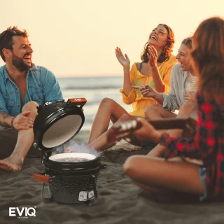 EVIQ Keramische Kamado Houtskoolbarbecue 13"