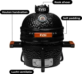 EVIQ Keramische Kamado Houtskoolbarbecue 13"