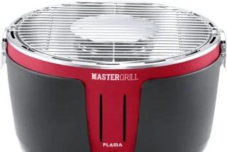 Flama 4006FL Kamado houtskoolbarbecue 31 cm zwart/rood verrijdbaar