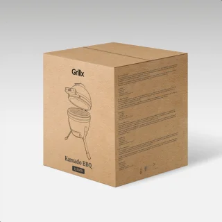 GrillX Kamado BBQ 13 Inch Zwart met Hoes