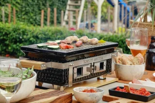 GRLLR Shichirin Osaka Houtskoolbarbecue Zwart