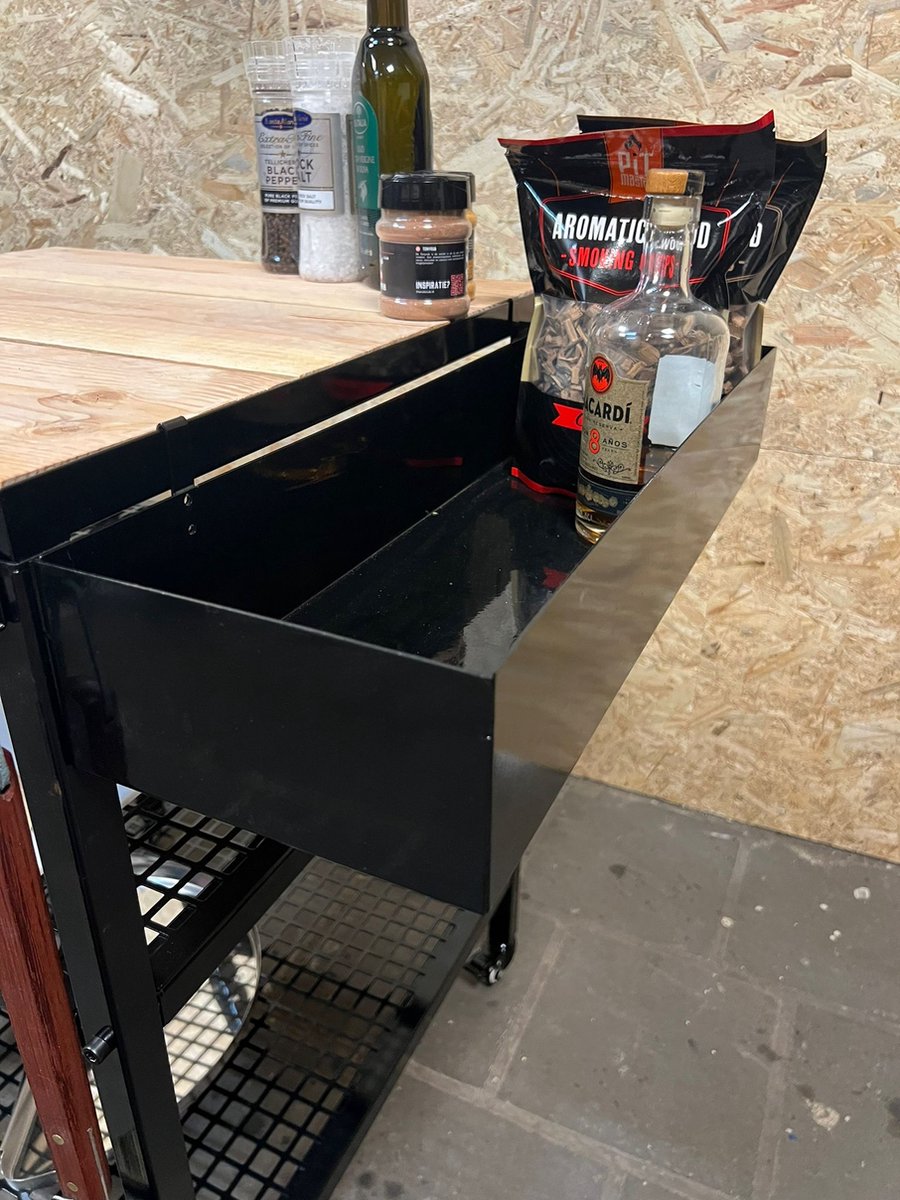 Het BBQ Huis Buitenkeuken Module 60x60cm Zwart Glans