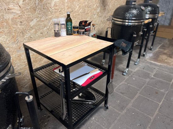Het BBQ Huis Buitenkeuken Module 60x60cm Zwart Glans