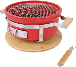Hibachi Shichirin Tafelgrill Ø30 cm Rood