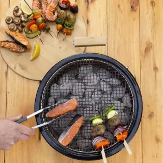 Hibachi Shichirin Tafelgrill Ø30 cm Rood