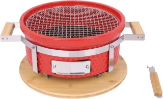 Hibachi Shichirin Tafelgrill Ø30 cm Rood