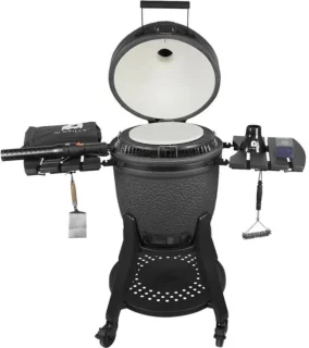 iQ Grills Kamado Large 22 inch Carbon Black