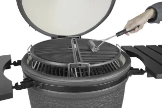 iQ Grills Kamado Large 22 inch Carbon Black