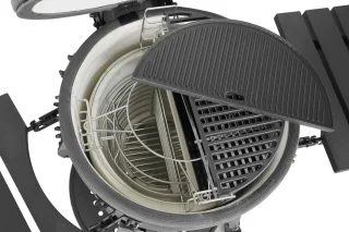 iQ Grills Kamado Large 22 inch Carbon Black