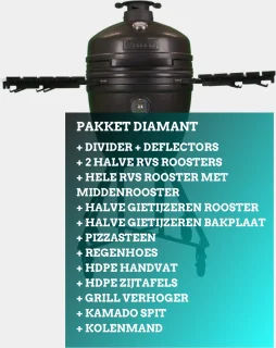 Kamado 21 inch Diamant Keramisch