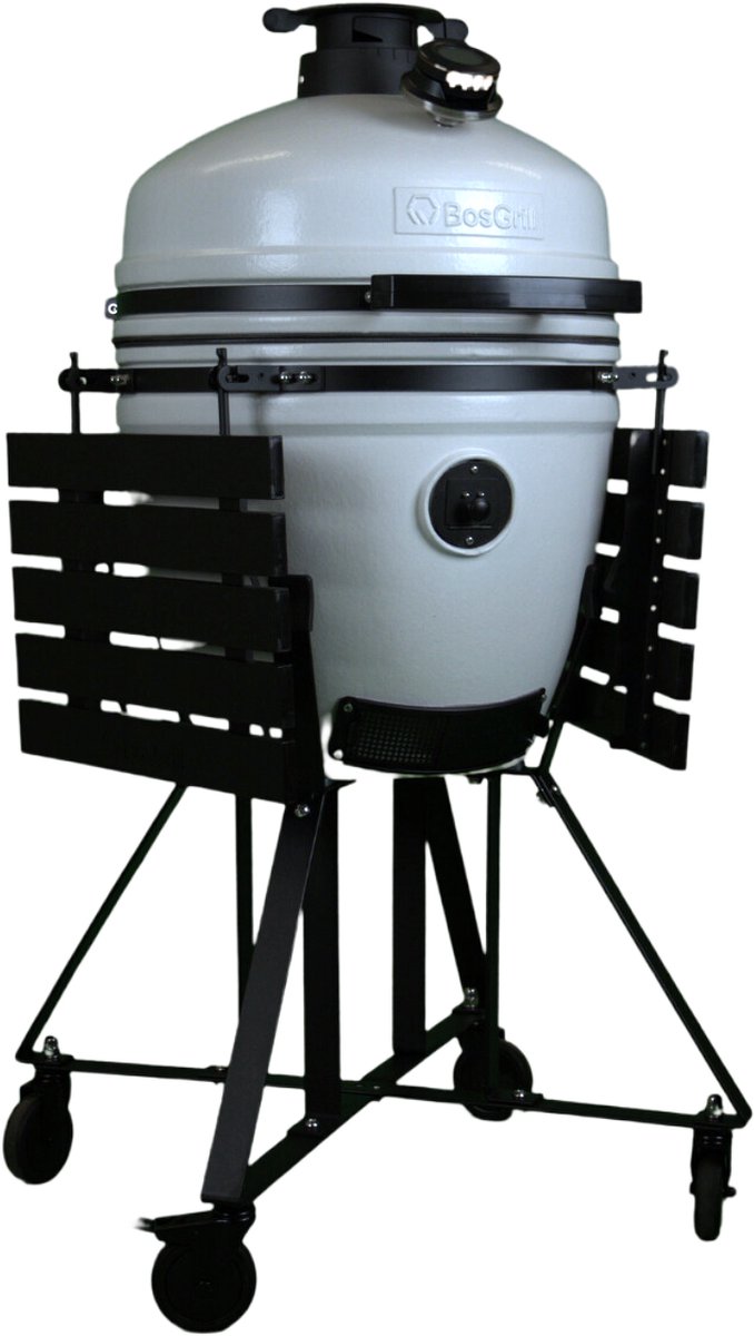 Kamado 21 inch Keramisch Platina Wit