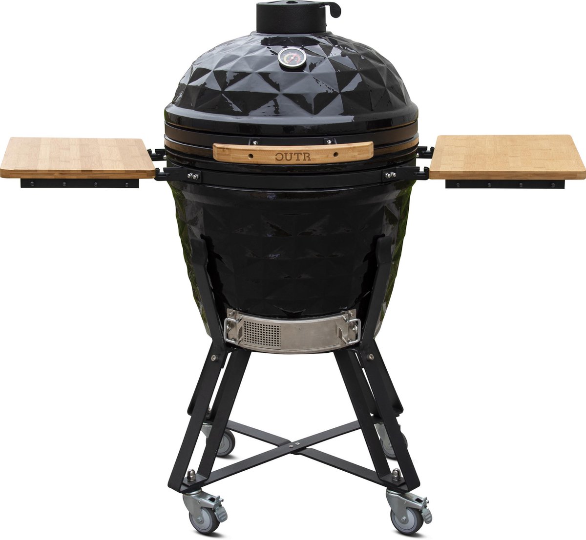 Kamado Grill Large Diamond 56 Zwart