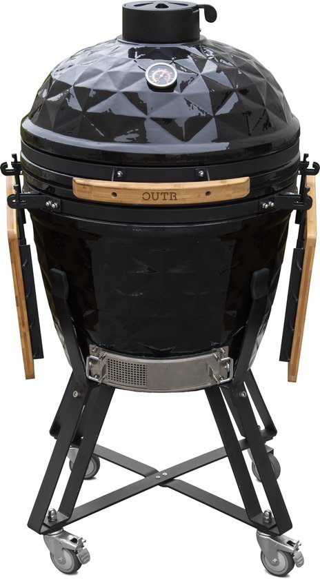 Kamado Grill Large Diamond 56 Zwart
