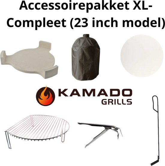 Het Ultieme Accessoirepakket voor je 23 inch Kamado Grill