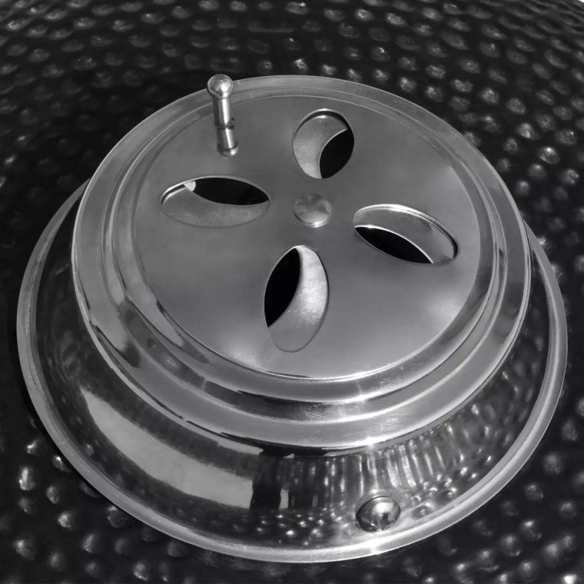 Kamado houtskoolbarbecue zwart 76cm keramisch